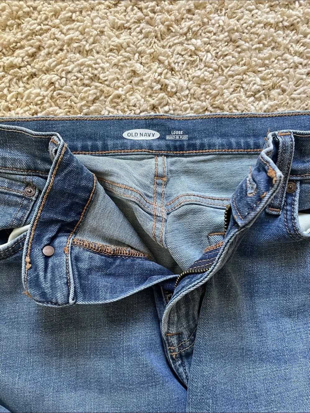 Old Navy Men’s Blue Straight-Leg Jeans